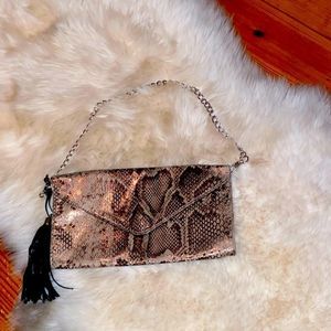 Mossimo Cocktail Clutch , detachable Chain Strap Detail for Shoulder Wear